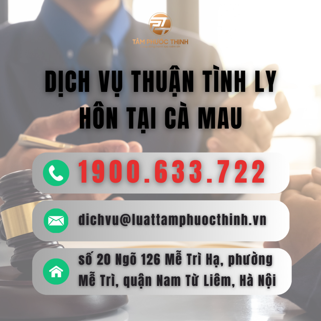 Dịch Vụ 1 CA MAU DICH VU THUAN TINH LY HON