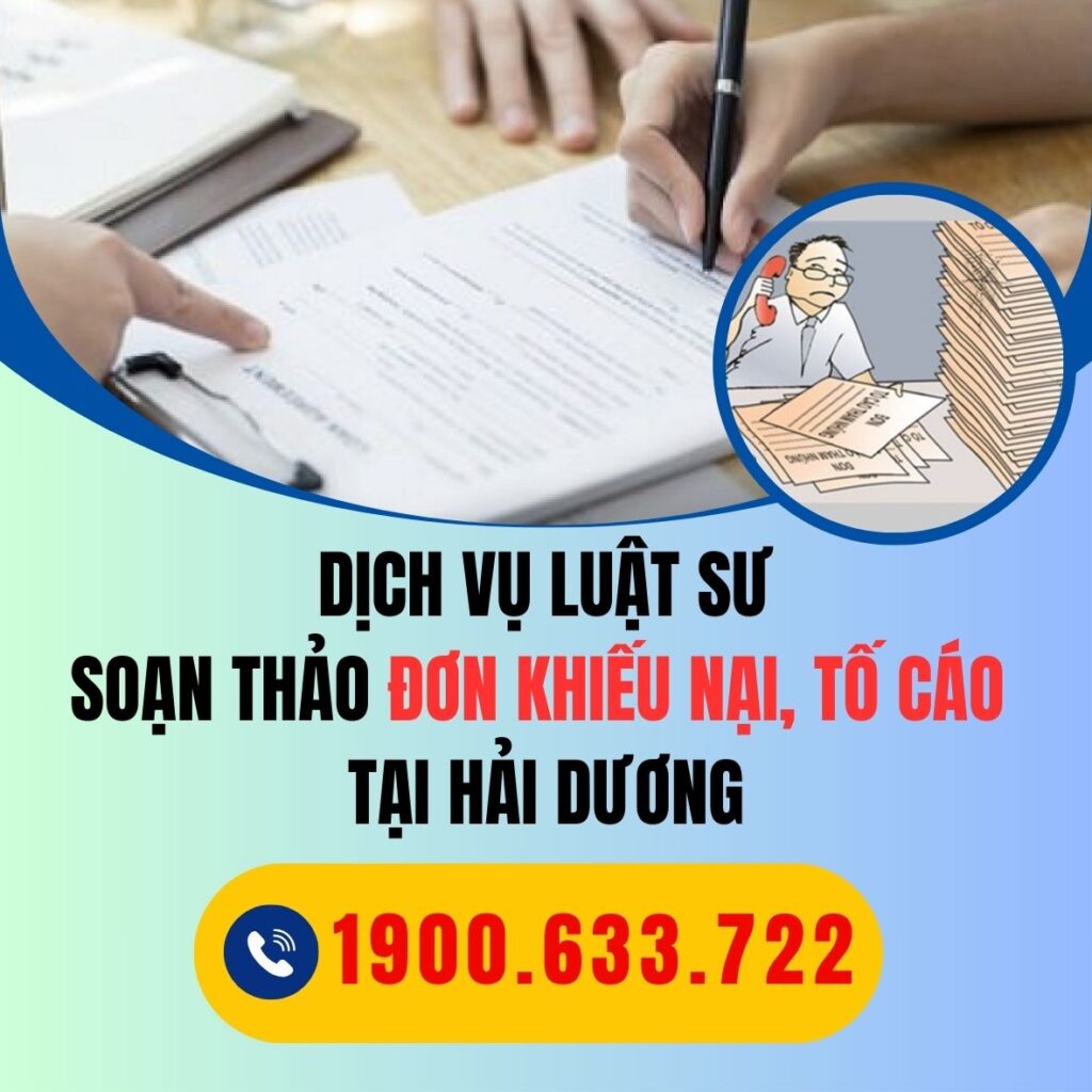 HAI DUONG dich vu luat su soan thao don khieu nai toi cao