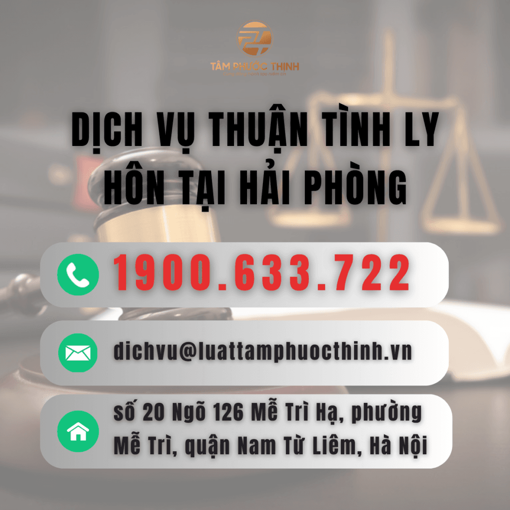 Dịch vụ Luật sư giải quyết thuận tình ly hôn tại Hải Phòng 5 HAI PHONG DICH VU THUAN TINH LY HON