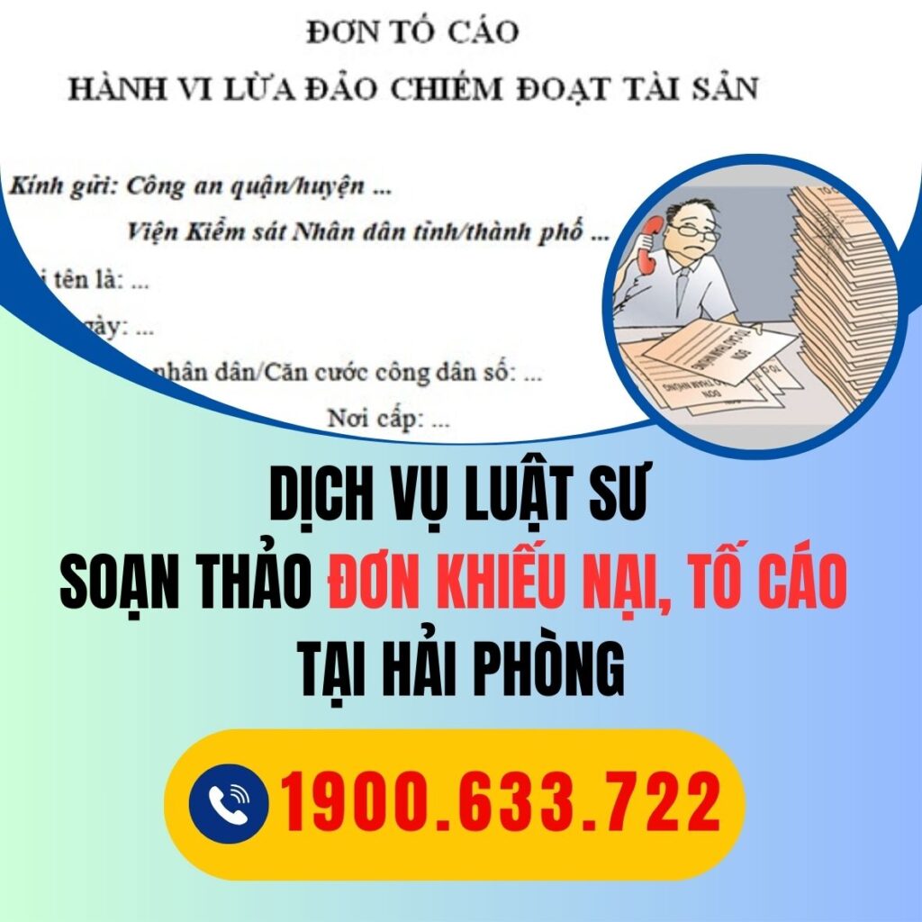 HAI PHONG dich vu luat su soan thao don khieu nai toi cao