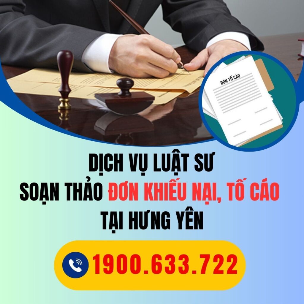 HUNG YEN dich vu luat su soan thao don khieu nai toi cao