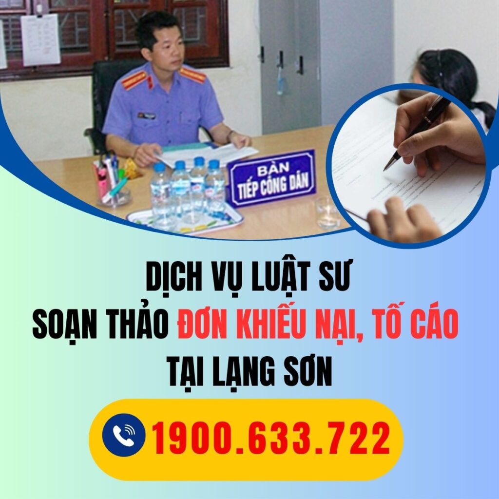 LANG SON dich vu luat su soan thao don khieu nai toi cao