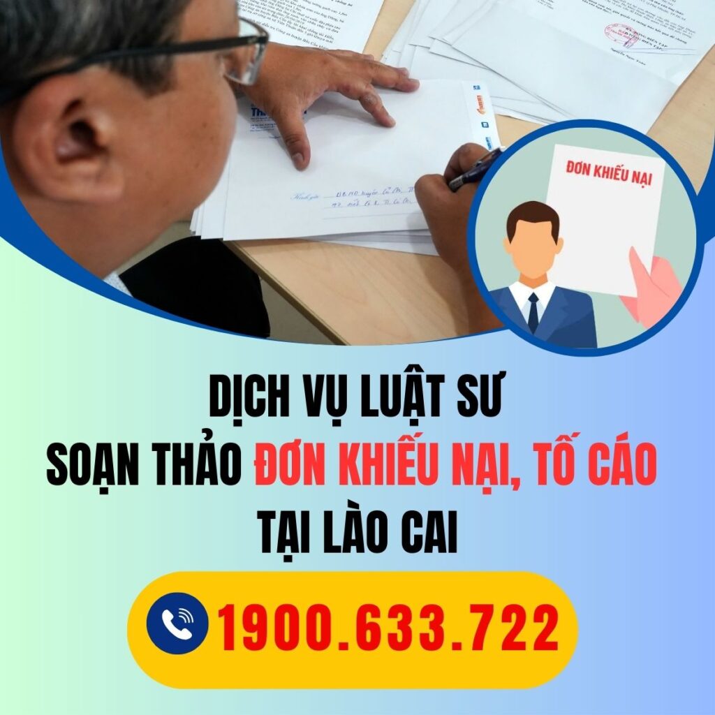 LAO CAI dich vu luat su soan thao don khieu nai toi cao