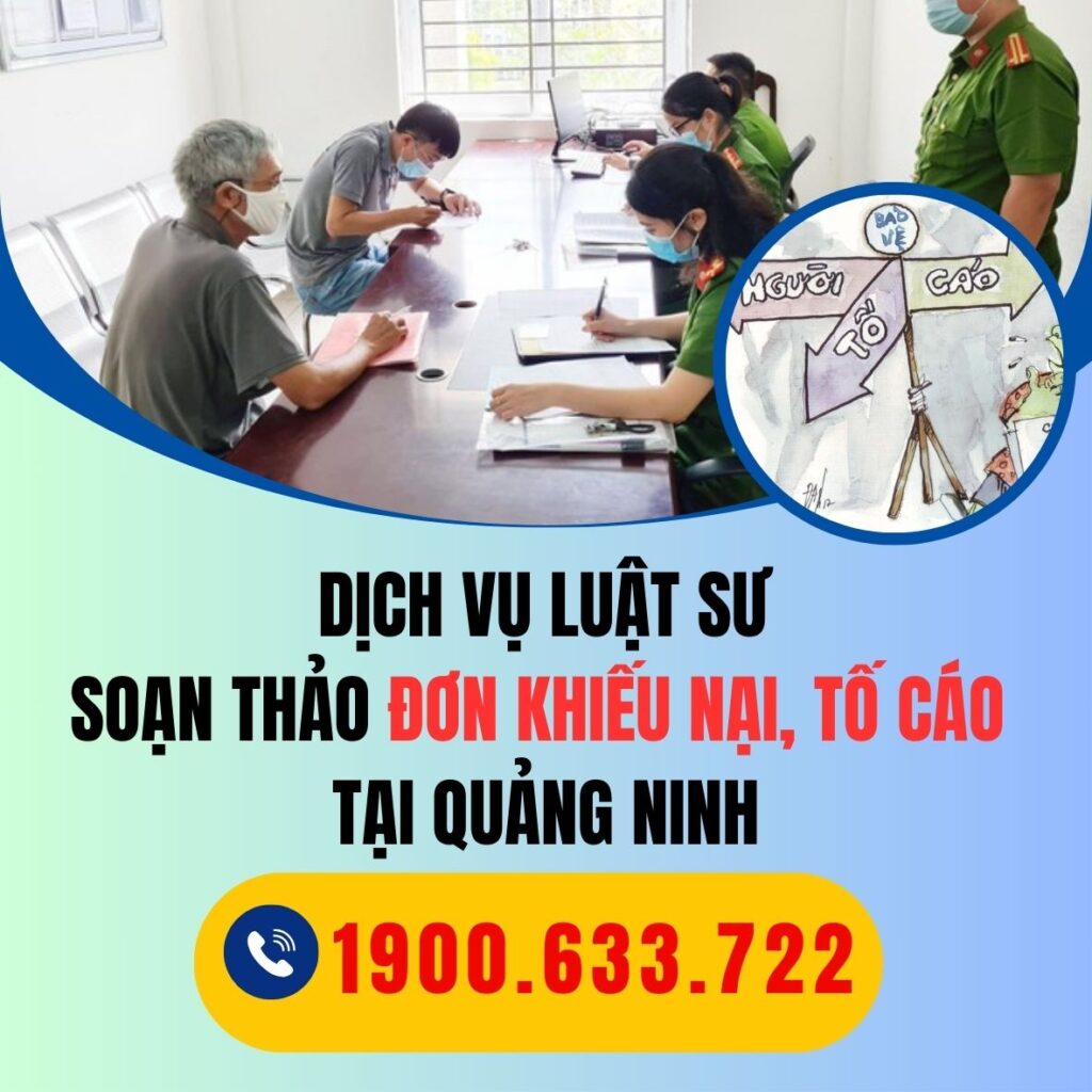 QUANG NINH dich vu luat su soan thao don khieu nai toi cao