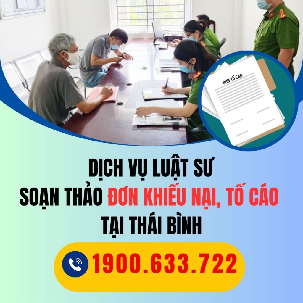 THAI BINH dich vu luat su soan thao don khieu nai toi cao