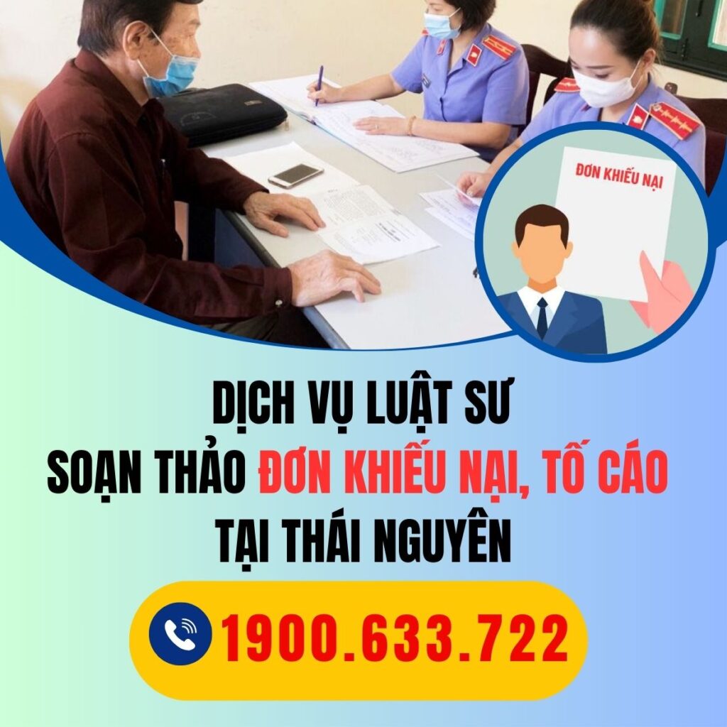 THAI NGUYEN dich vu luat su soan thao don khieu nai toi cao