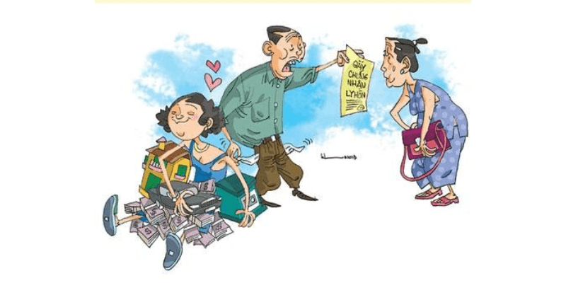 nợ chung của vợ chồng khi ly hôn