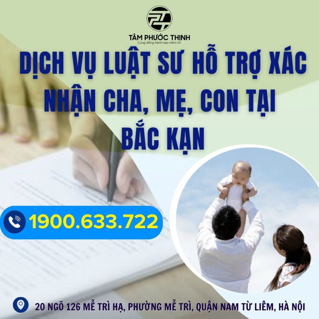 BAC KAN xac nhan cha me con