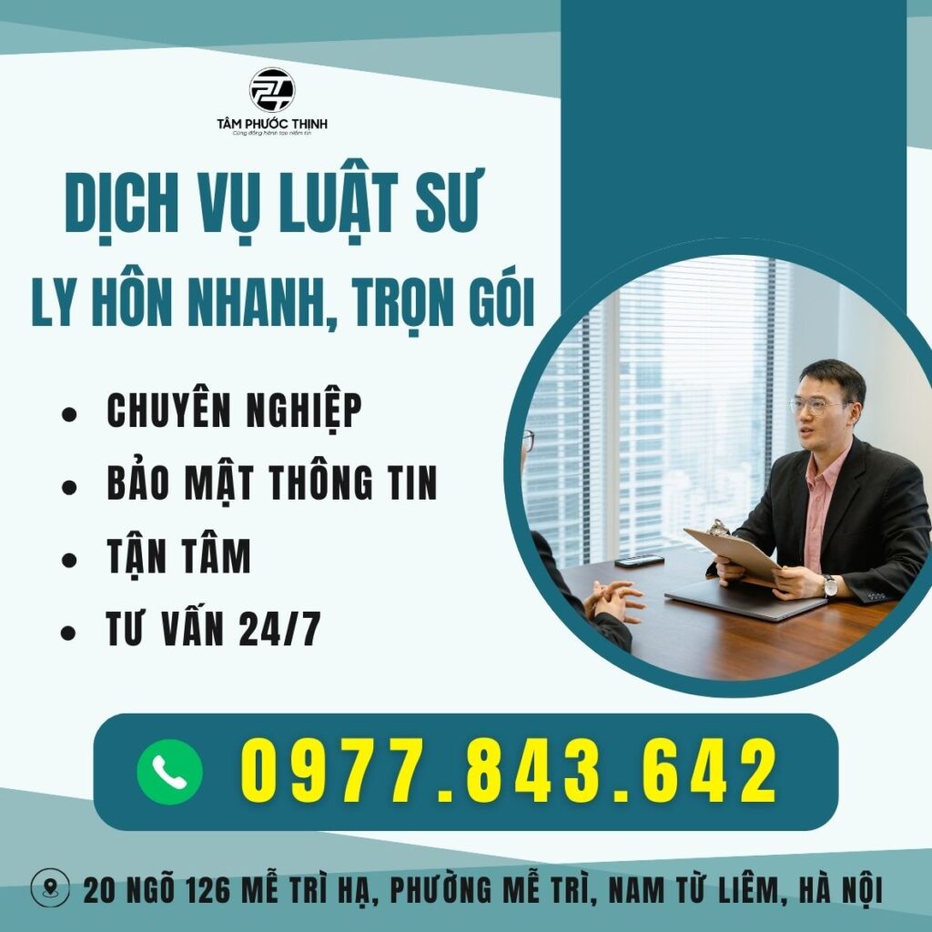 Dịch Vụ 3 DICH VU LUAT SU GIAI QUYET LY HON NHANH TRON GOI