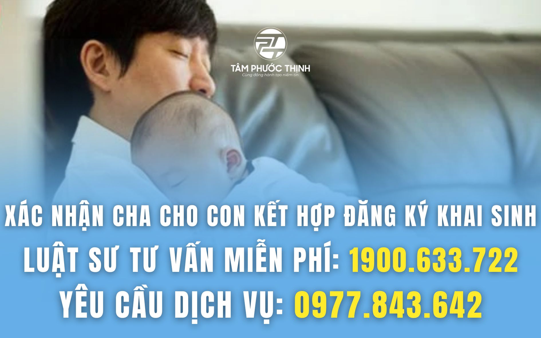 xác nhận cha cho con kết hợp đăng ký khai sinh