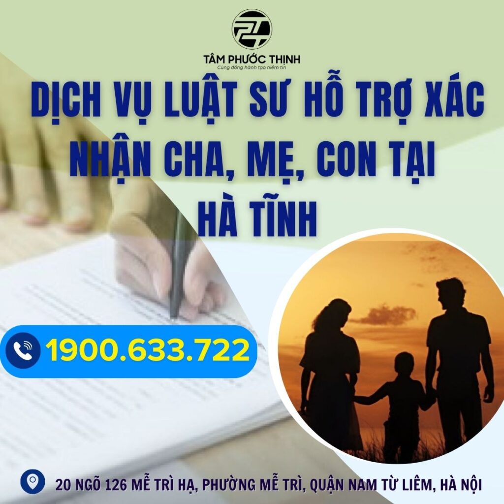 Dịch Vụ 4 HA TINH xac nhan cha me con