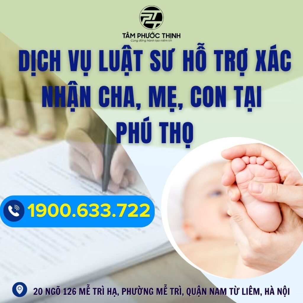 PHU THO xac nhan cha me con