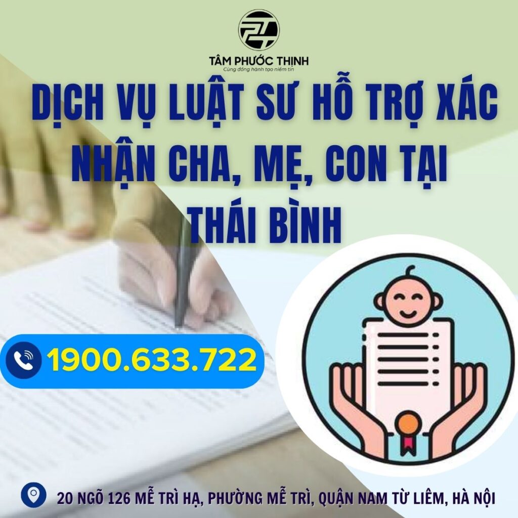 THAI BINH xac nhan cha me con