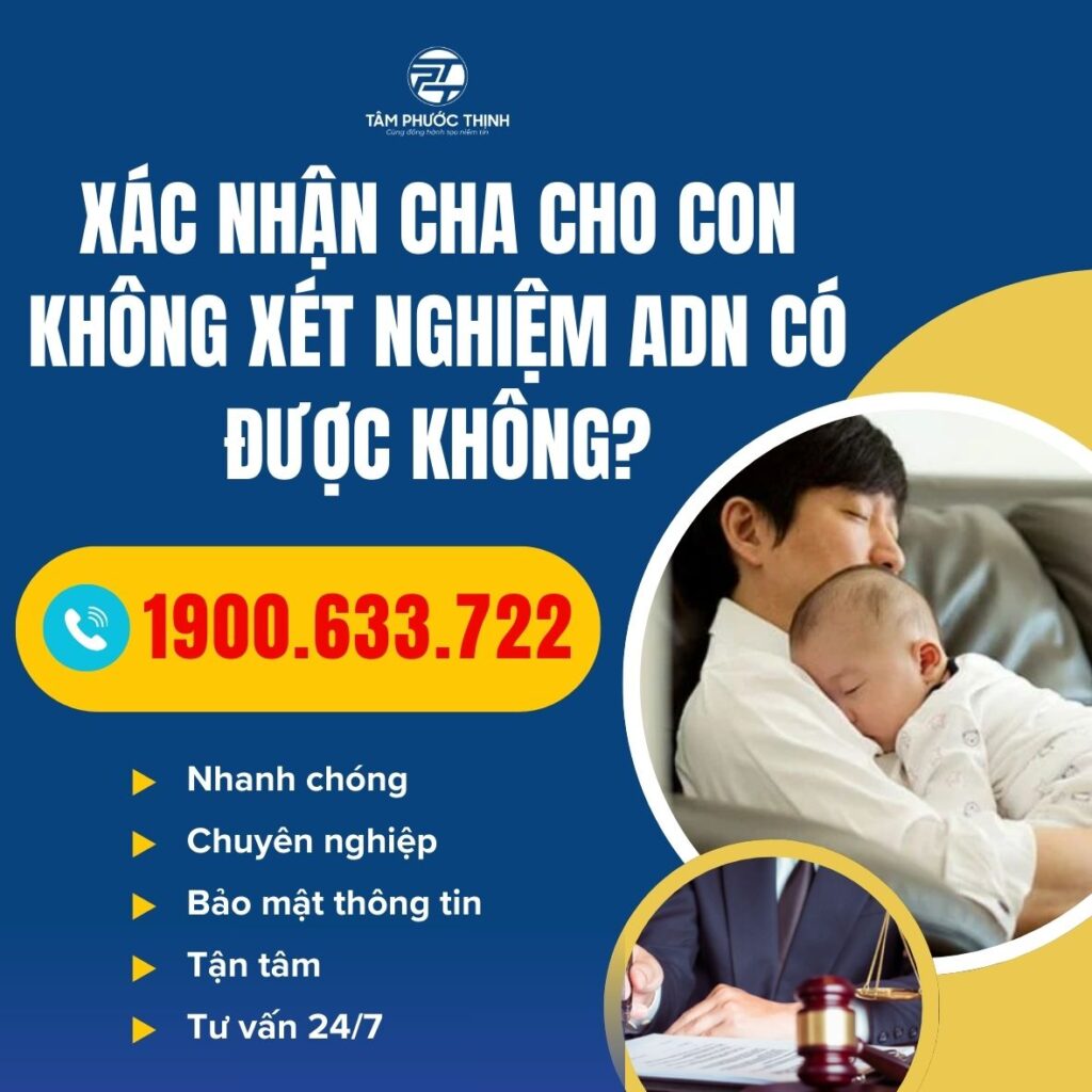 Dịch Vụ 1 xac nhan cha cho con co phai