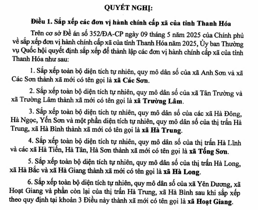 Danh sách 166 Xã, Phường tỉnh Thanh Hóa sau sáp nhập 2 Danh sách 166 Xã Phường tỉnh Thanh Hóa sau sáp nhập