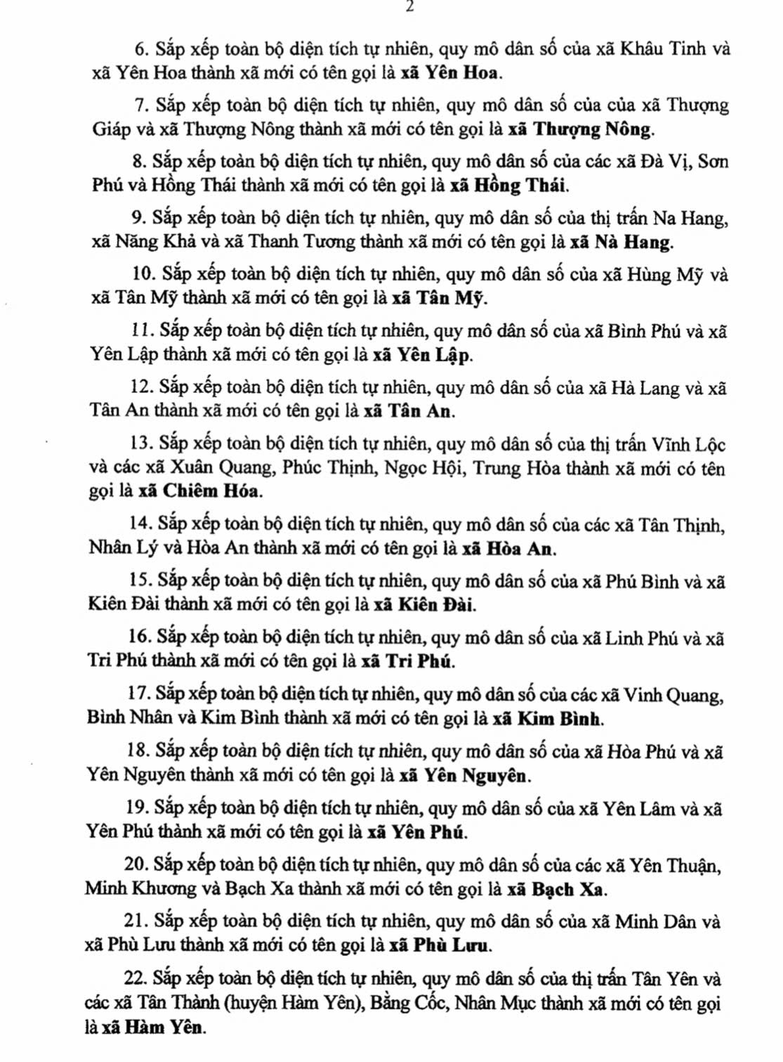 xã phường tỉnh tuyên quang sau sáp nhập