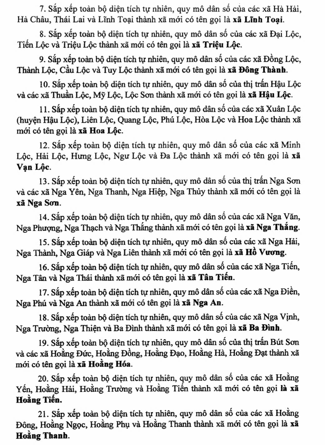 Danh sách 166 Xã, Phường tỉnh Thanh Hóa sau sáp nhập 3 Danh sách 166 Xã Phường tỉnh Thanh Hóa sau sáp nhập