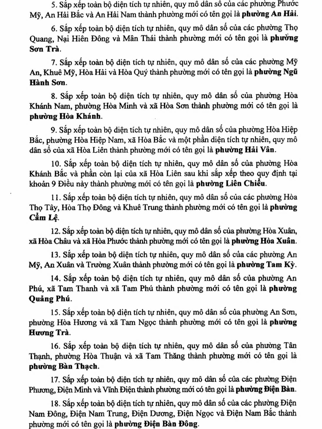 Danh sách 94 Xã, Phường Thành phố Đà Nẵng sau sáp nhập 3 Danh sách 94 Xã Phường Thành phố Đà Nẵng sau sáp nhập