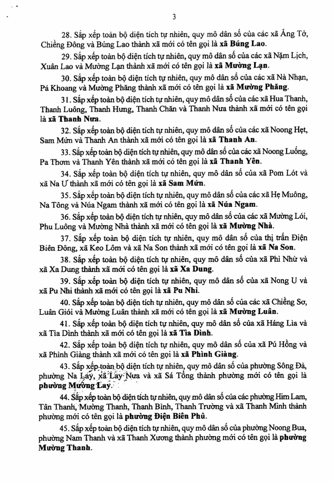 Danh sách 45 Xã, Phường tỉnh Điện Biên sau sáp nhập 4 Danh sách 45 Xã Phường tỉnh Điện Biên sau sáp nhập