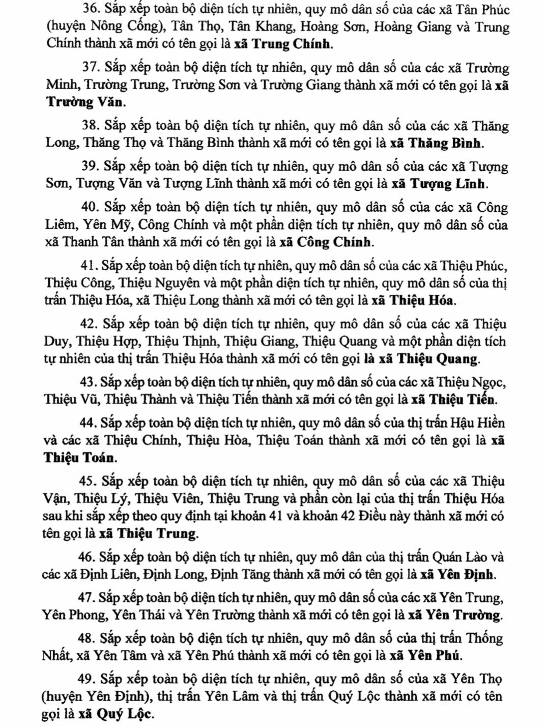 Danh sách 166 Xã, Phường tỉnh Thanh Hóa sau sáp nhập 5 Danh sách 166 Xã Phường tỉnh Thanh Hóa sau sáp nhập