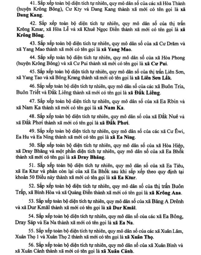 Danh sách 102 Xã, Phường Tỉnh Đắk Lắk sau sáp nhập 6 Danh sách 102 Xã Phường Tỉnh Đắk Lắk sau sáp nhập