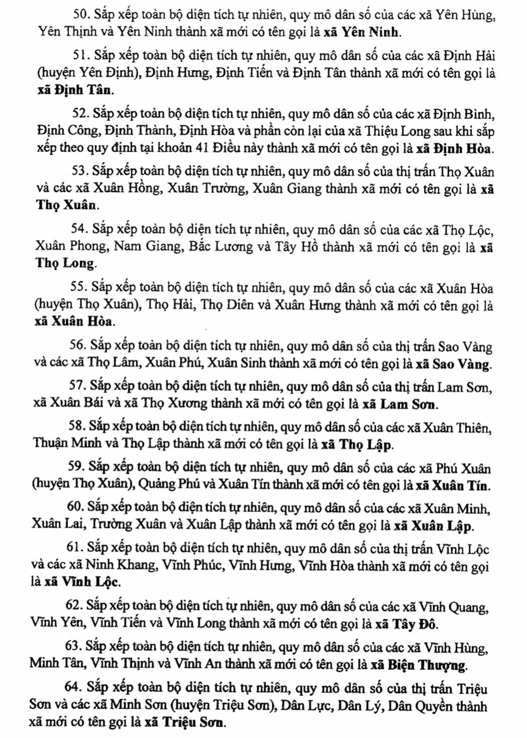 Danh sách 166 Xã, Phường tỉnh Thanh Hóa sau sáp nhập 6 Danh sách 166 Xã Phường tỉnh Thanh Hóa sau sáp nhập