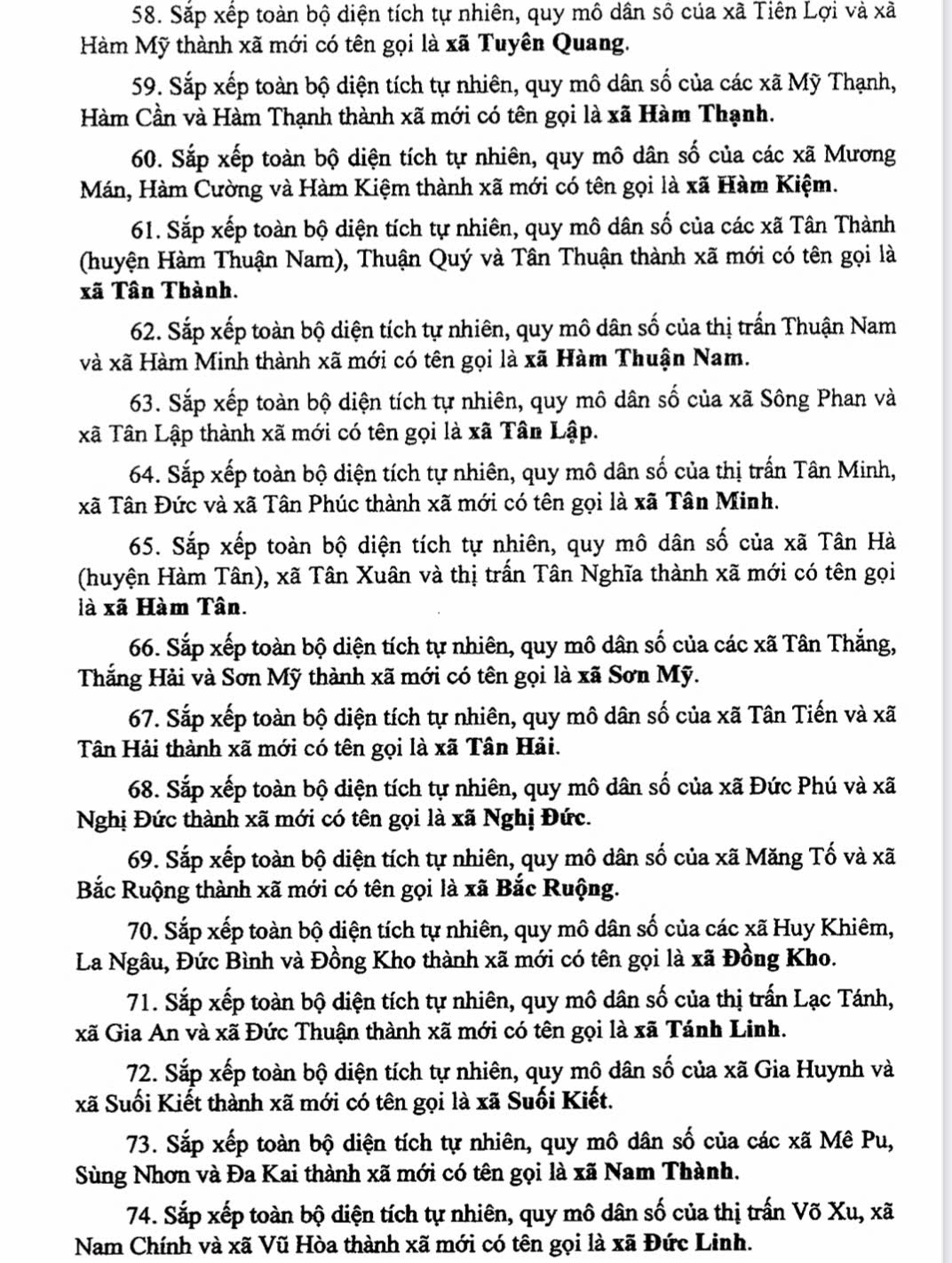Danh sách 124 Xã Phường Tỉnh Lâm Đồng sau sáp nhập