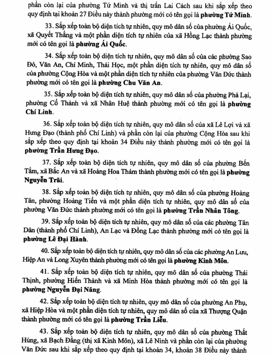 Danh sách 114 Xã Phường Tỉnh Hải Phòng sau sáp nhập