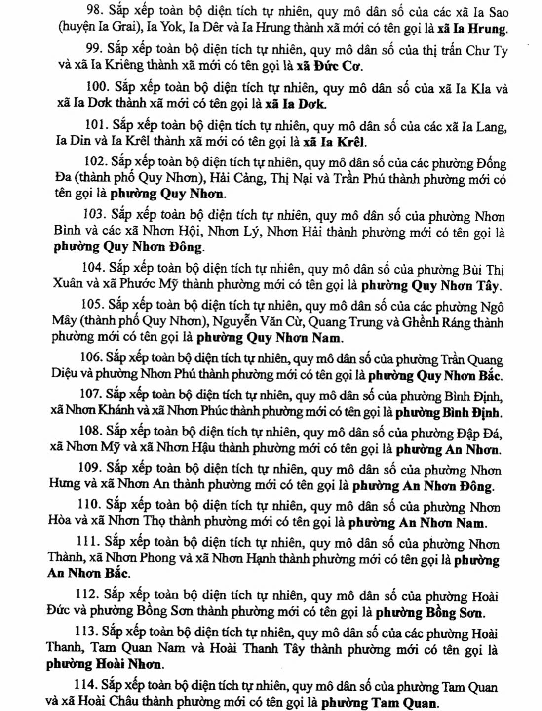 Danh sách 135 Xã Phường Tỉnh Gia Lai sau sáp nhập