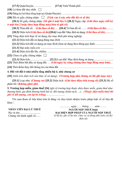 Hướng dân kê khai hồ sơ sang tên sổ đỏ sau sáp nhập 1/7/2025