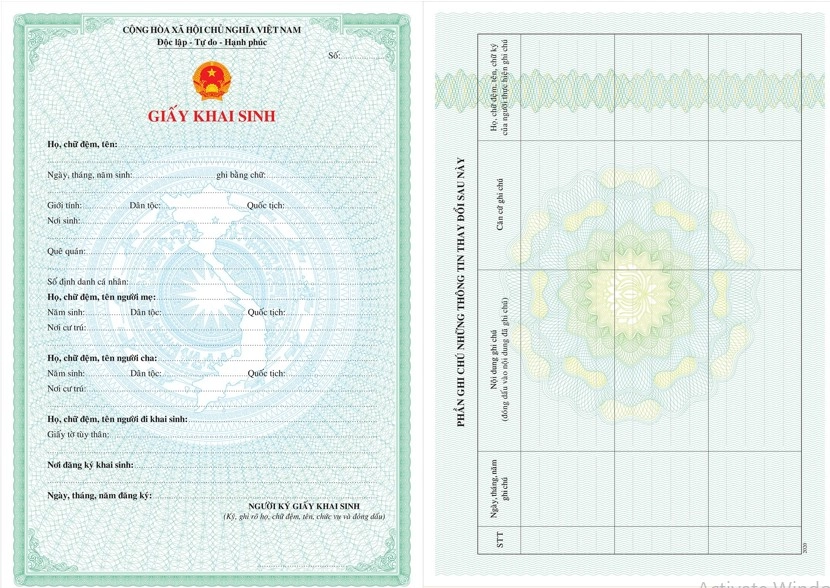 Dịch Vụ 6 giấy khai sinh bị sai tên