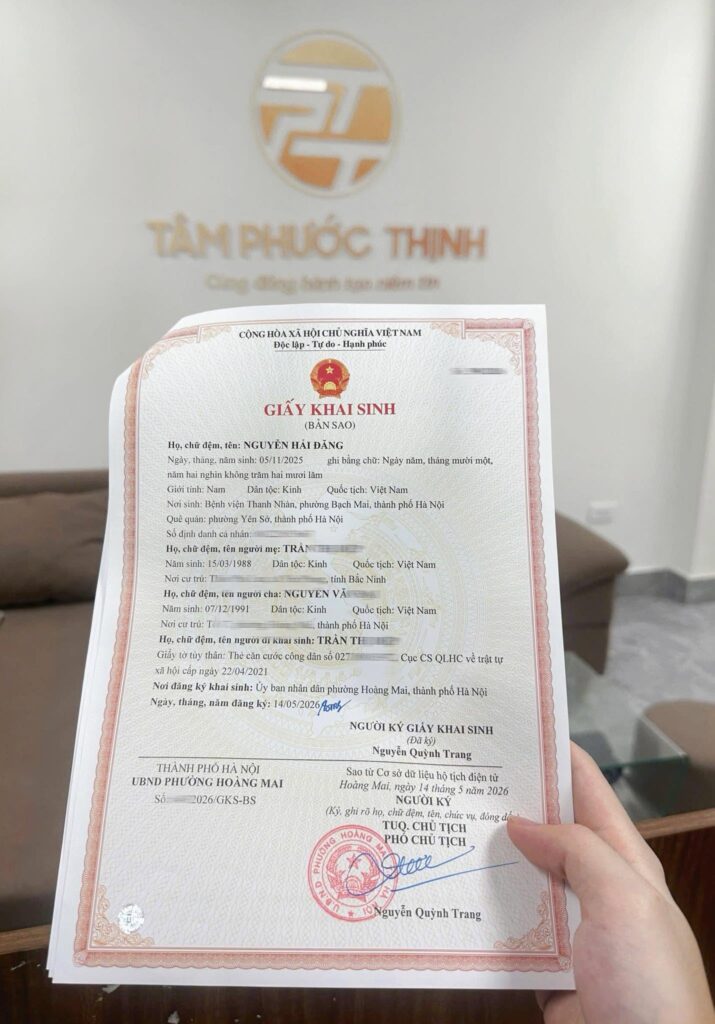 Dịch Vụ 4 hồ sơ cải chính giấy khai sinh bị sai theo quy định hiện nay