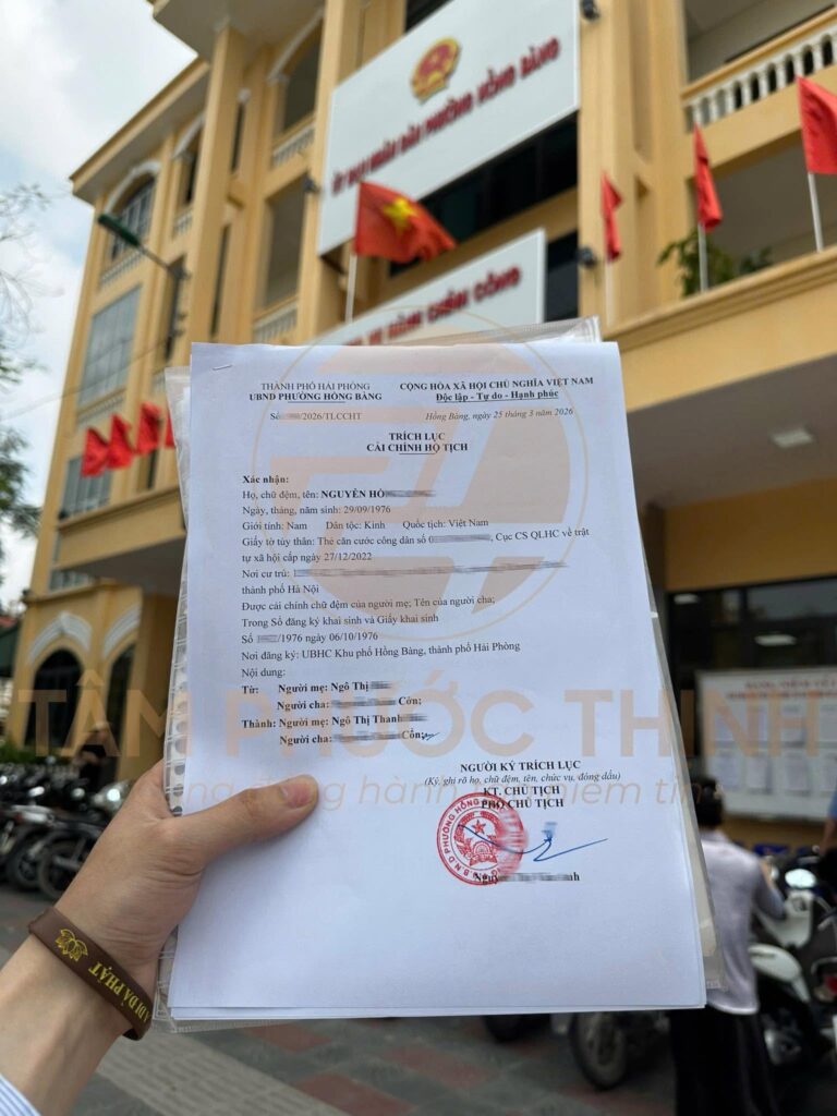 Dịch Vụ 1 nộp hồ sơ cải chính giấy khai sinh ở đâu hiện nay
